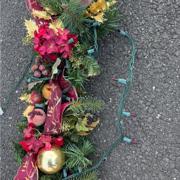 Festive Red and Green Holiday Garland - Picture 3 of 6